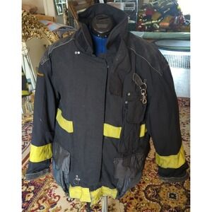 Vintage Retired Firefighter Turnout JACKET FIRE COAT USED Size 48 X 32.5 Chest